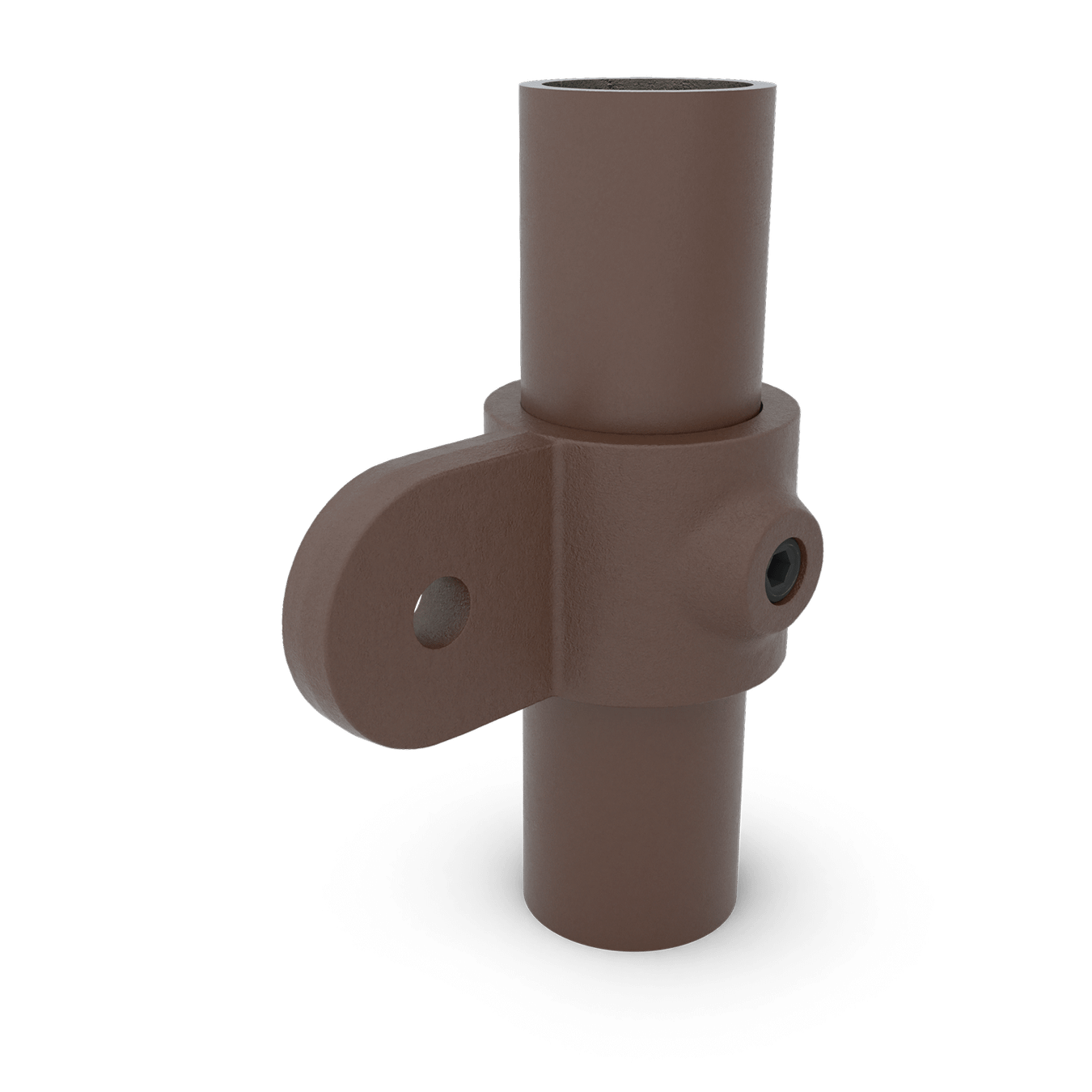 Buiskoppeling Oogdeel scharnierstuk - vintage bruin-C / 33,7 mm